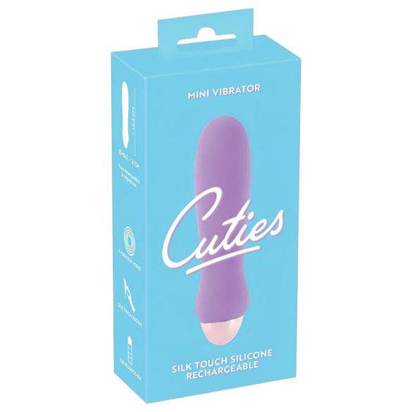 Cuties Mini Purple - vibrador recargable de silicona - color lila