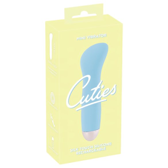 Cuties Mini Blue - vibrador punto G recargable - silicona turquesa