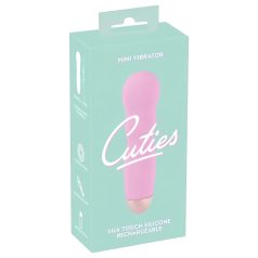   Cuties Mini Rose - vibrador recargable con ondas - silicona rosa