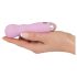 Cuties Mini Rose - vibrador recargable con ondas - silicona rosa
