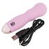 Cuties Mini Rose - vibrador recargable con ondas - silicona rosa