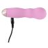 Cuties Mini Rose - vibrador recargable con ondas - silicona rosa