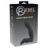 Rebel - Vibrador prostático recargable con forma de pene (negro)