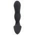 Rebel - Vibrador prostático recargable con forma de pene (negro)