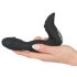 Rebel - Vibrador prostático recargable con forma de pene (negro)