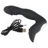 Rebel - Vibrador prostático recargable con forma de pene (negro)