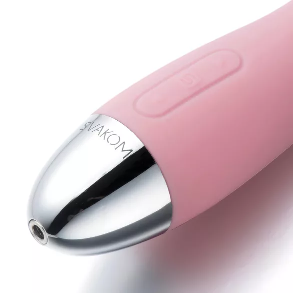 Svakom Amy - vibrador punto G recargable - silicona rosa