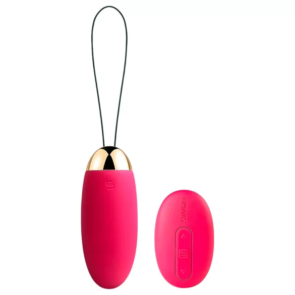 Svakom Elva - huevo vibrador recargable con control remoto - rojo