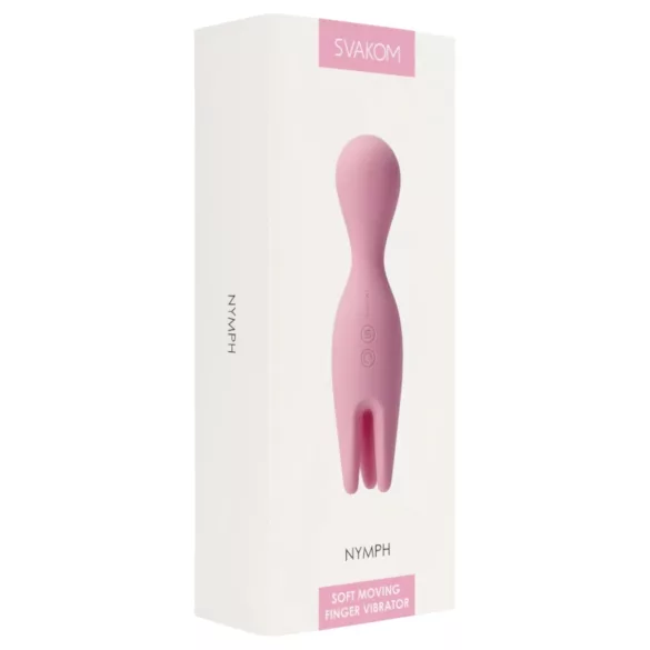 Svakom Nymph - vibrador estimulador de clítoris recargable - silicona rosa