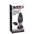 Black Velvet - Vibrador anal giratorio de perlas (negro)