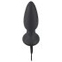Black Velvet - Vibrador anal giratorio de perlas (negro)