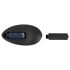 Black Velvet - Vibrador anal giratorio de perlas (negro)
