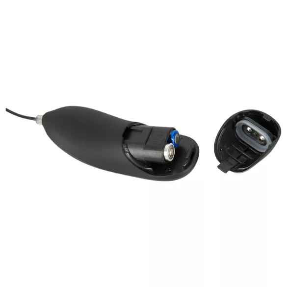 You2Toys - plug anal inflable con vibración - silicona negra