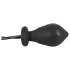 You2Toys - plug anal inflable con vibración - silicona negra