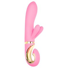   G-Vibe GRabbit - vibrador punto G recargable 3 motores silicona rosa