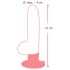 Vibrador realista con ventosa - M piel natural