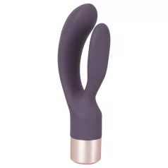   You2Toys Elegant Double - vibrador con estimulador de clítoris recargable lila