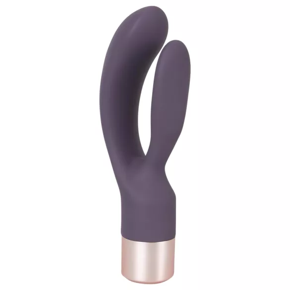 You2Toys Elegant Double - vibrador con estimulador de clítoris recargable lila
