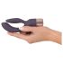 You2Toys Elegant Double - vibrador recargable con brazo para clítoris (lila)