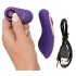 Sonrisa Panty - vibrador recargable y remoto (lila)
