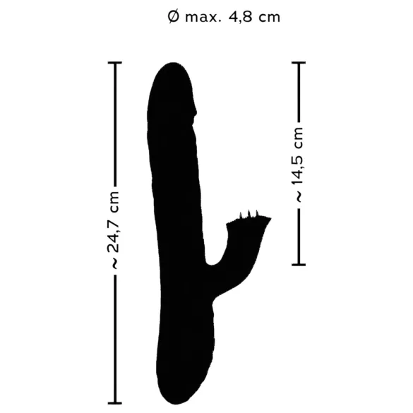 Smile Pearl - vibrador con bolas estimulantes - silicona lila