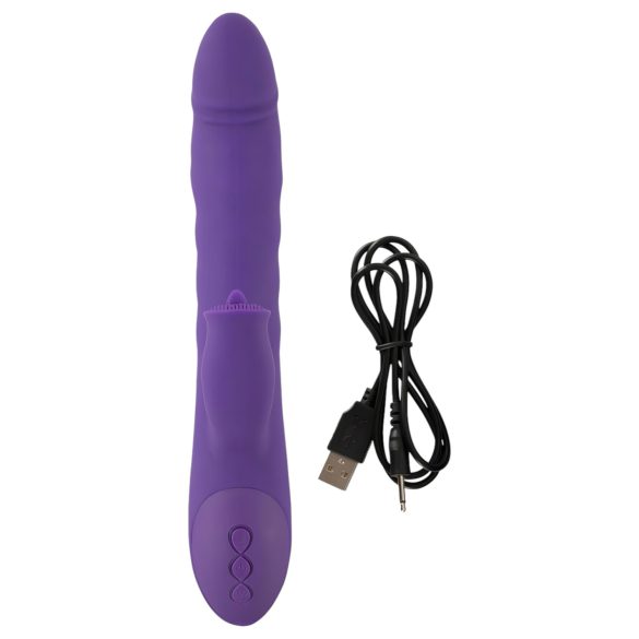 Smile Pearl - vibrador impulsor con perlas (lila)