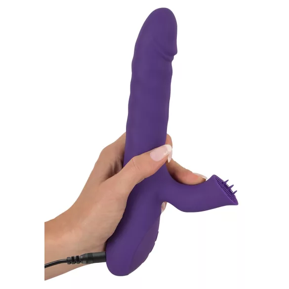 Smile Pearl - vibrador con bolas estimulantes - silicona lila