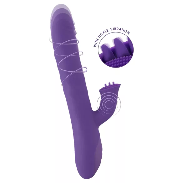 Smile Pearl - vibrador con bolas estimulantes - silicona lila