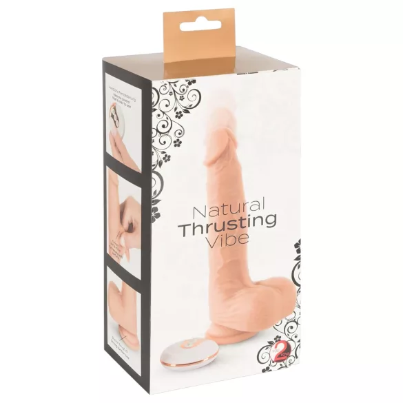 You2Toys - consolador vibrador empuje - silicona color piel