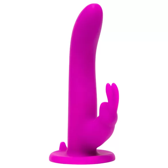 Happyrabbit - Arnés con vibrador conejo - silicona lila