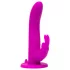 Happyrabbit - Arnés con vibrador conejo - silicona lila