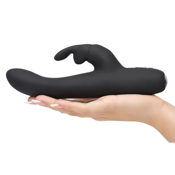 Greedy Girl - vibrador recargable para mujer - silicona negra