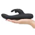 Greedy Girl - vibrador recargable para mujer - silicona negra