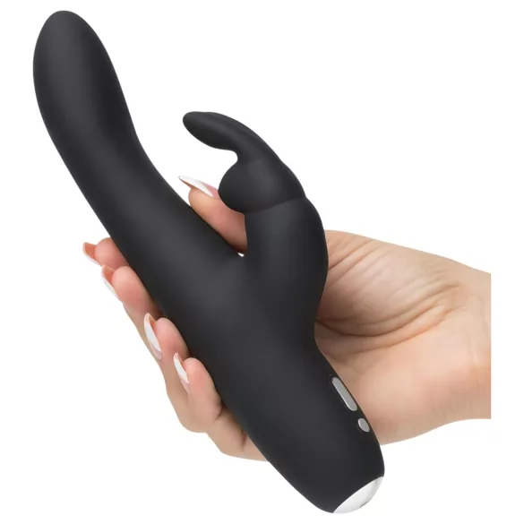 Greedy Girl - vibrador recargable para mujer - silicona negra