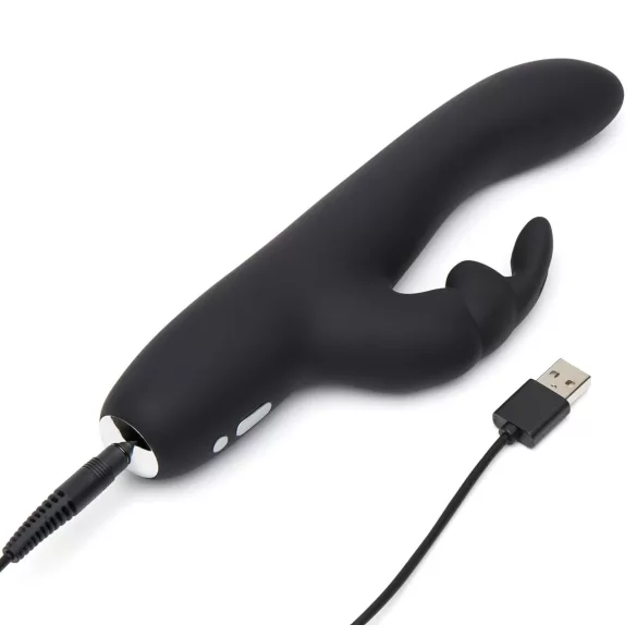 Greedy Girl - vibrador recargable para mujer - silicona negra