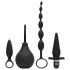 Fifty Shades of Grey - Set anal 4 en 1 - silicona negra