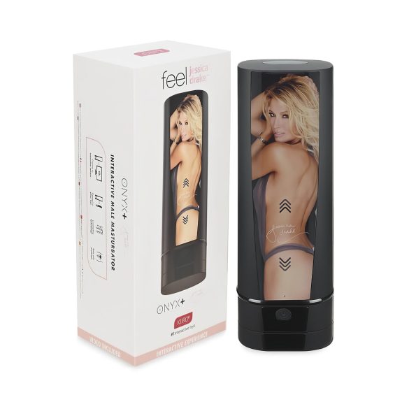 Kiiroo Onyx+ Jessica Drake - masturbador interactivo masculino - negro