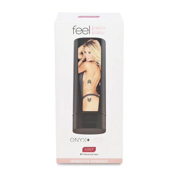 Kiiroo Onyx+ Jessica Drake - masturbador interactivo masculino - negro