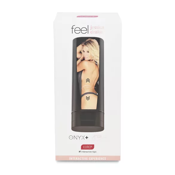 Kiiroo Onyx+ Jessica Drake - masturbador interactivo masculino - negro