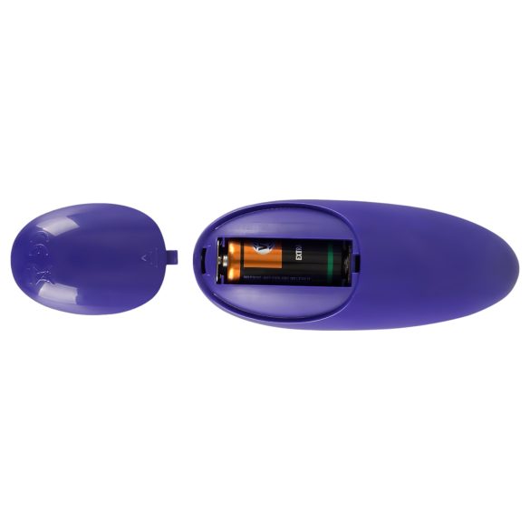 GoGasm Pussy & Ass - huevo vibrador doble - silicona lila y negro