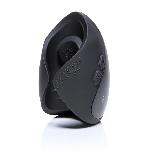 Hot Octopuss Pulse Solo Lux - masturbador masculino recargable - silicona negra