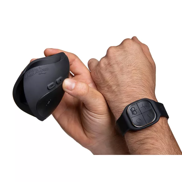 Hot Octopuss Pulse Solo Lux - masturbador masculino recargable - silicona negra