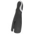 Rebelde Fuerte - vibrador recargable para masajes íntimos (negro)