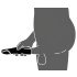 Rebelde Fuerte - vibrador recargable para masajes íntimos (negro)