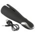 Rebelde Fuerte - vibrador recargable para masajes íntimos (negro)