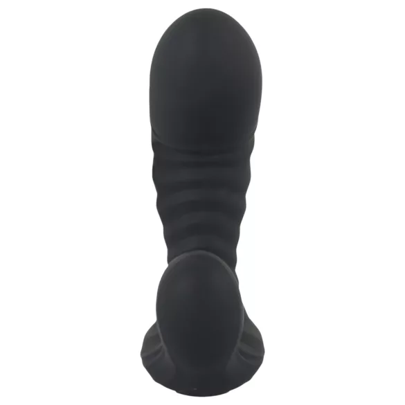 You2Toys - vibrador inflable con control remoto - silicona negra