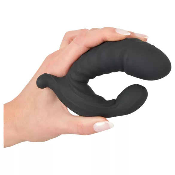 You2Toys - vibrador inflable con control remoto - silicona negra