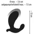 You2Toys - vibrador inflable con control remoto - silicona negra