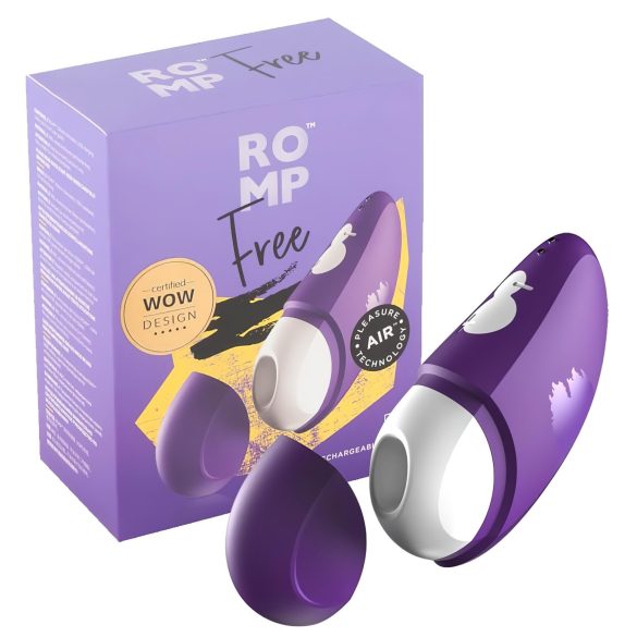 ROMP Free - Estimulador de clítoris impermeable por ondas de aire (morado)