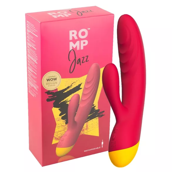 ROMP Jazz - vibrador punto G y clítoris - resistente al agua - silicona rosa